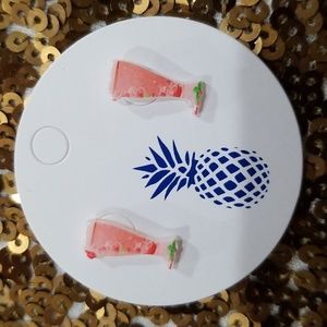 Cocktail Stud Earrings New in Package